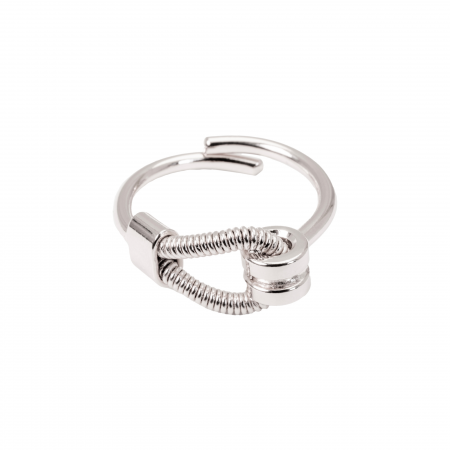 BAGUE HORIZONTALE EN CORDE DE BASSE REGLABLE - Femme