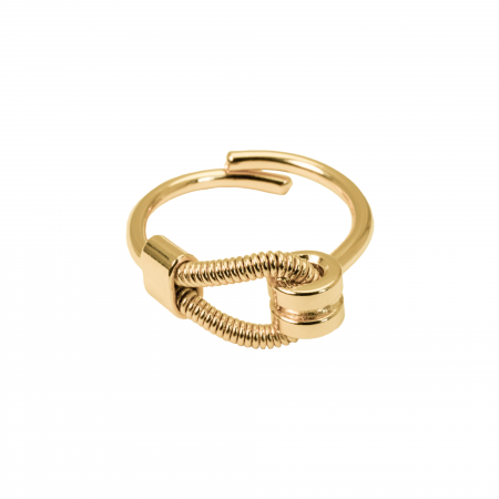 BAGUE HORIZONTALE EN CORDE DE BASSE REGLABLE - Femme