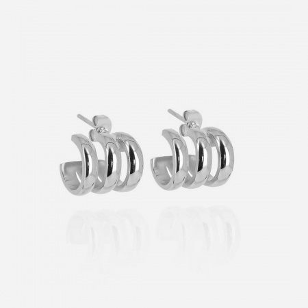 BOUCLE D OREILLE MINI-ACIER-d:11x12mm