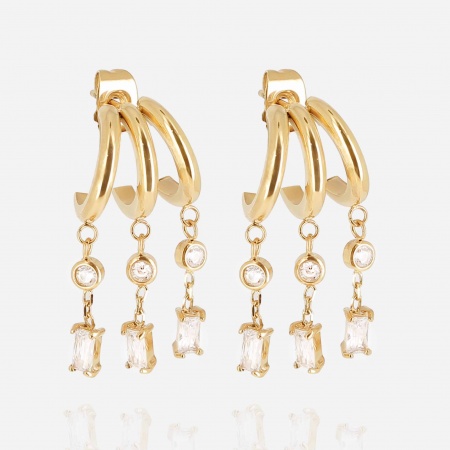 EARRINGS Martina GOLD STEEL