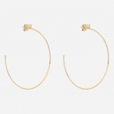 EARRINGS Romana GOLD STEEL D:50mm