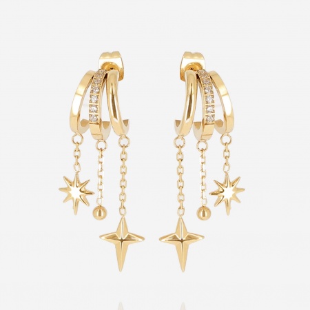 EARRINGS Valentina GOLD STEEL