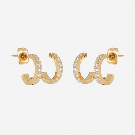 EARRINGS Xavi GOLD STEEL