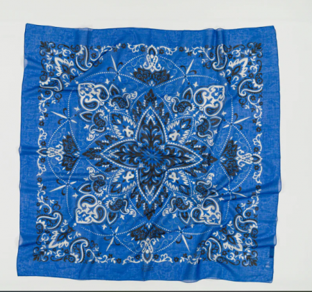 Foulard Bandana bleu