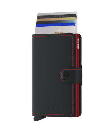 MM-Black & Red\nMiniwallet Matte Black & Red