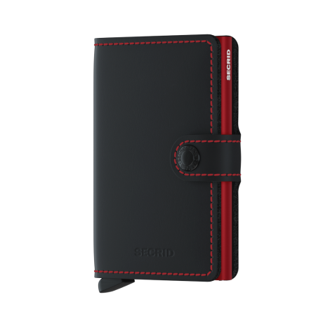 MM-Black & Red\nMiniwallet Matte Black & Red