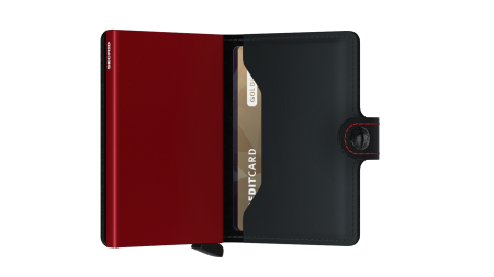 MM-Black & Red\nMiniwallet Matte Black & Red