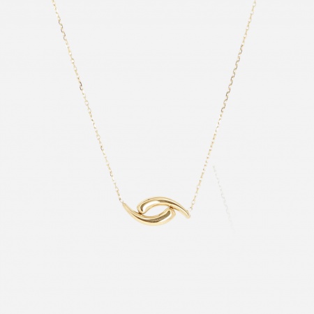 NECKLACE SHORT GOLD STEEL