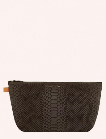 Pochette / Trousse en cuir PILOW - SNAKE CAFE