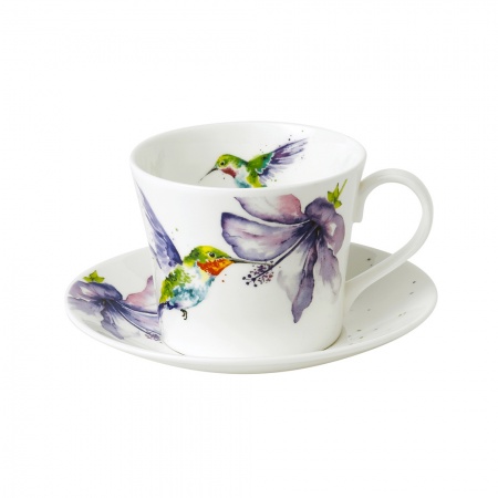 Tasse à déjeuner avec soucoupe COLIBRI