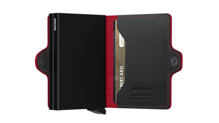 Twinwallet Perforated Black-Red