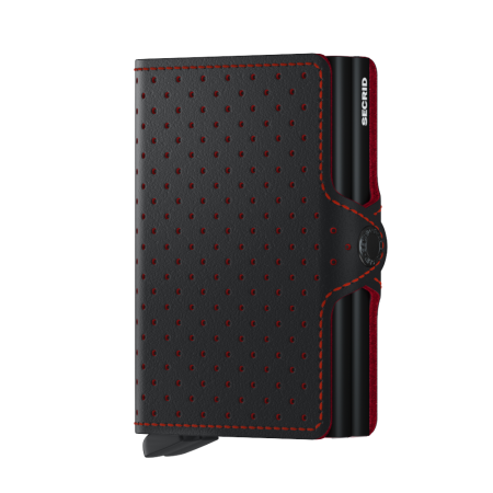 Twinwallet Perforated Black-Red