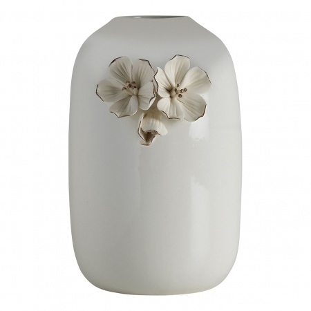 Vase Amour de fleurs blanc Ø 15,5cm /ht 21cm